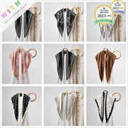 プリント スカーフ ティペット 三角巾スカーフ ネッカチーフ バッグスカーフ ベルトスカーフ