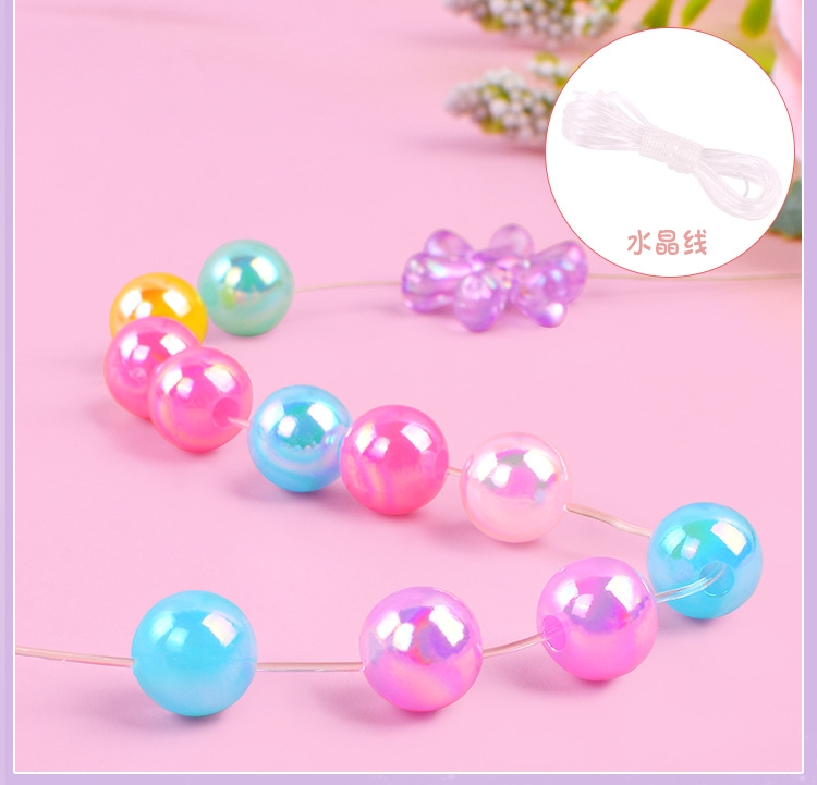 芸DIY 手作りキット デコパーツ 子供用ビーズアクセサリー 知育玩具