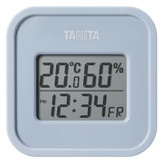 タニタ デジタル温湿度計（小型）ブルーグレー