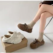 秋冬シューズ  パンプス ボア ラウンドトウ  裏起毛 厚底  お出かけ