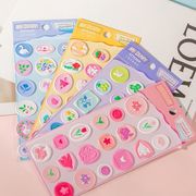 DIY用 手帳用 貼り付け スマホケース シール 可愛い 立体  火塗はんこ 装飾用 手芸用品