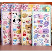 知育文具　DIY手帳素材装飾　ぷくぷく立体シール　携帯装飾品　3Dエポキシステッカー