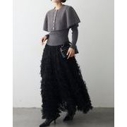 2025年INS 秋冬新作    気質   おしゃれ   デザイン性   ニット /スカート