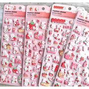 新入荷   手帳素材 手芸DIY 手帳シール ステッカー 3Dシール 装飾シール 精美 ク    文房具