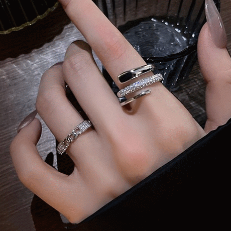 INS大人気 指輪 リング ファッションリング アクセサリー レディース シルバー925 個性 サイズ調整可能