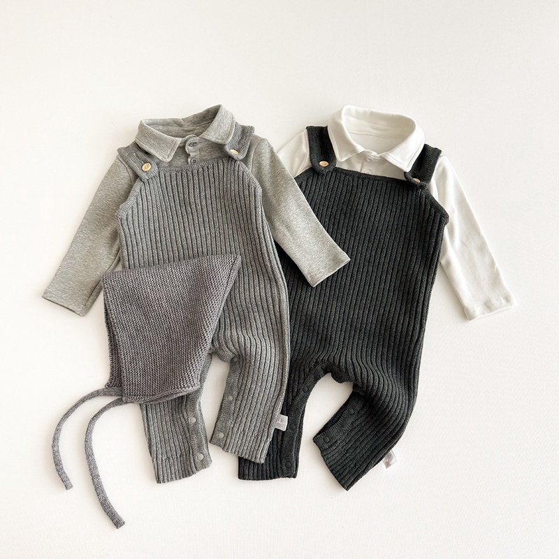 2025秋冬※xig☆綿100 サロペット ニットパンツ フォーマル 連体ズボン 男の子