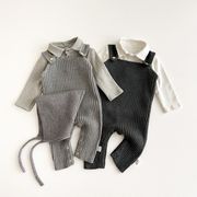 2025秋冬※xig☆綿100 サロペット ニットパンツ フォーマル 連体ズボン 男の子