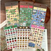 文房具 手帳素材 手帳DIY 手帳シール ステッカー シール 装飾シール 精美 ク リスタルの質感