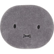 ミッフィー　ふわふわフェイス　アクセントマットグレー
