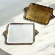 2色展開・クラシック・小物入れ・トレー・レクト・取手付き トレイ