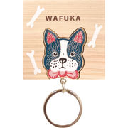 ＷＡＦＵＫＡ　Ｈｉｎｏｋｉ　ｋｅｙｒｉｎｇ（ひのきキーリング）フレンチブルドッグ