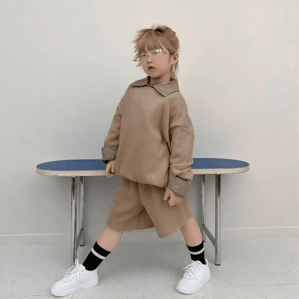 2026春秋子供服 シンプル トレーナー セットアップ 韓国風 パーカー 防寒 温かい キッズ服 [90~130cm]