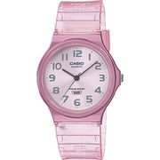 カシオ　スケルトンウォッチピンク