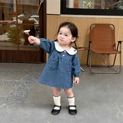 2026  春新品 ★ 韓国風子供服★ ジーンズワンピース 73-100cm