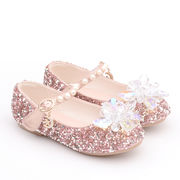 ★mineka★キッズ フォーマルシューズ ラメ×ビジュー ストラップ付き ローヒール