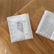 シール帳 m5 透明シール帳 クリア リボン バレエコア