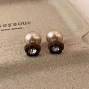 ピアス　レディース　INS　韓国ファッション　デザイン　花