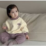 INS新款  カジュアルキッズ服 ベビー服  長袖スウェット +ズボン  セットアップ   73-110cm