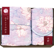 京都 洛中かすみ捺染 肌布団＆敷パッド KSG13250-PU パープル