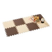 シービージャパン やわらかジョイントカラーマット 30cm 8枚組 チョコレート