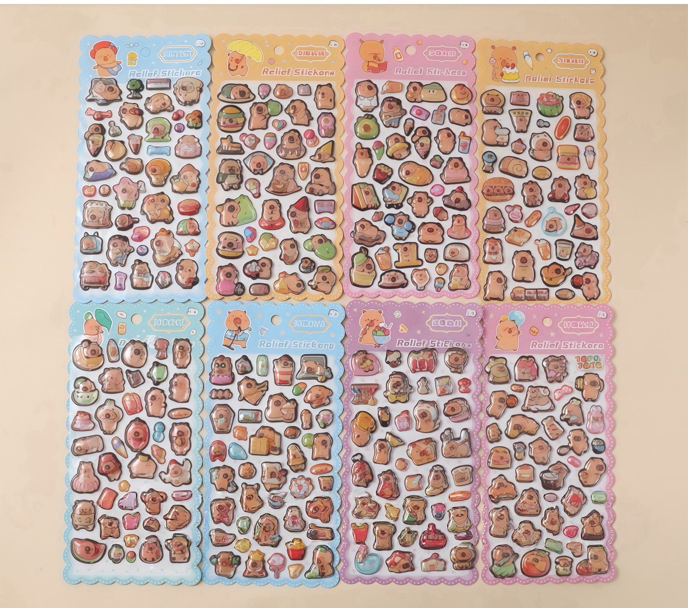 3Dステッカー 手作りDIY 子供おもちゃ 可愛いシール 立体ステッカー 粘着シールLF