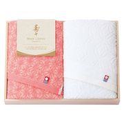 寿々～じゅじゅ～ 日本製 愛媛今治 木箱入りフェイスタオル2P 12030