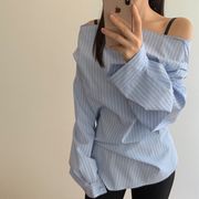 今季マストバイ   気質   おしゃれ   ウエスト  エレガント   ドロスト  シャツ