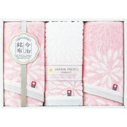 今治銘布 花衣 フェイスタオル 3枚 22743-02830-100 ピンク