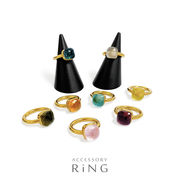 ▼MAGGIO▼【彩り鮮やかな輝き】ジュエルカラーストーンステンレスリング　指輪