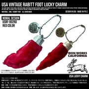 ラッキーラビッツフット　キーチェーン　ラビットフット　アメリカン雑貨　アメ雑　キーホルダー　お守り