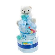 ホワイトベアおむつケーキ2段