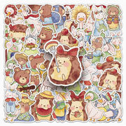 INS人気★手帳DIY  粘着シール　ステッカー★スマホケース★貼り付け　50枚入り