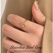 ステンレス 指輪 18K リング  大人可愛いリング ステンレス 上品 ステンレス指輪 男女 超新作2026