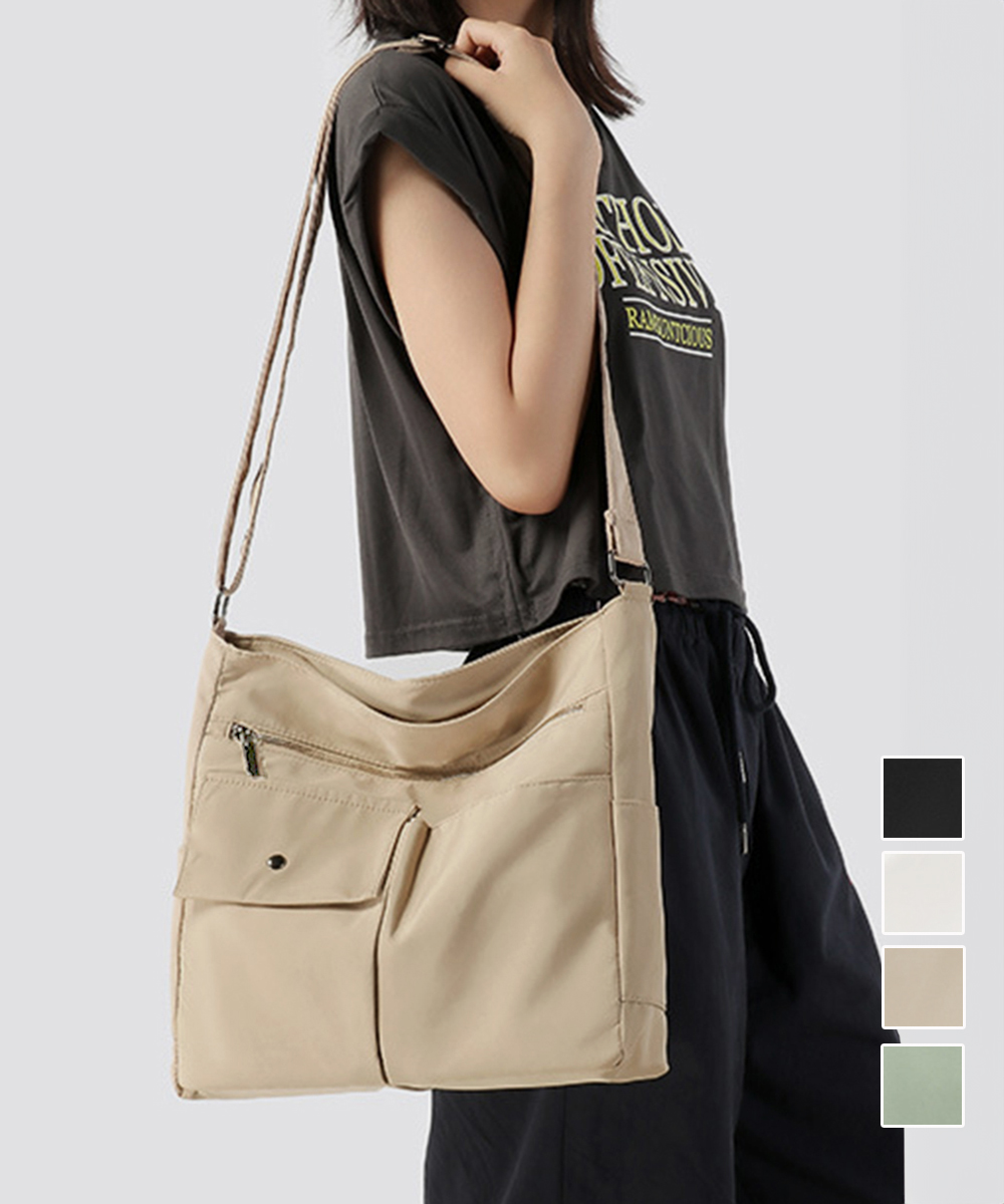 【日本倉庫即納】 ショルダーバッグ A4大容量 男女兼用鞄