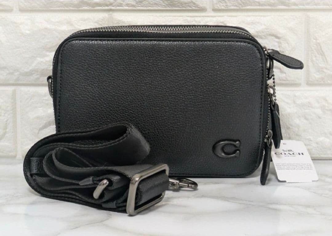 COACH コーチ ショルダー チャーター クロスボディ ブラック