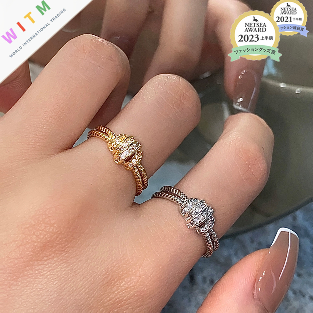 ラインストーン 指輪 開き指輪 リング 開きリング デザイン アクセサリー 開口指輪 レディースファッション