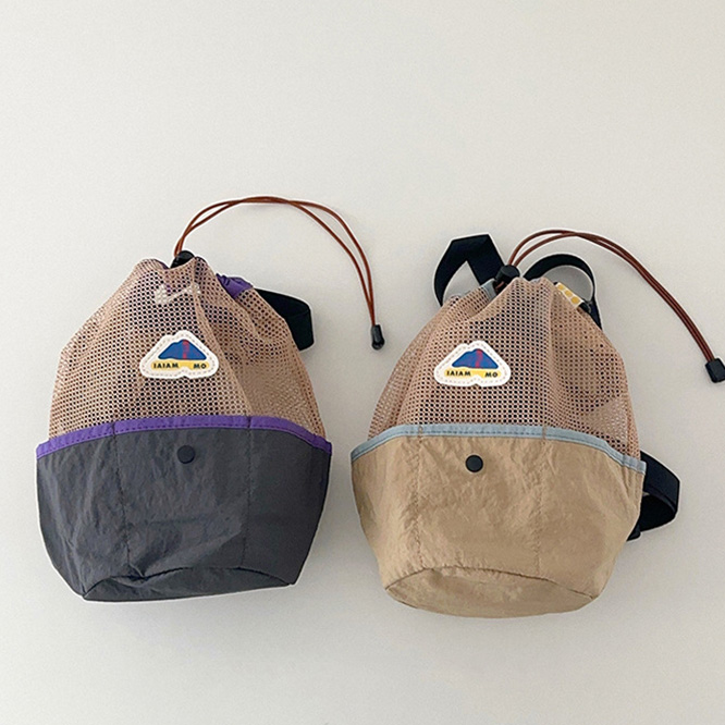 2026春※Bolemaer☆斜め掛けバッグ アウトドア 折りたたみ メッシュバッグ ビーチバッグ