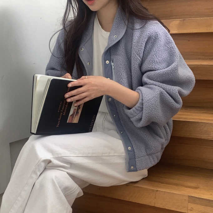 2026年INS 春新作  気質   おしゃれ   オールマッチ   スタンドカラー  スウェット   ショートコート