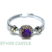 ☆一点物☆【リング】ピンクスギライト (ジルコニア付) No.25