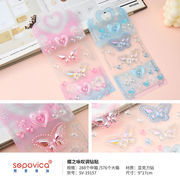 diy 手作り オタ活 顔飾り 推し活 自作グッズ 3Dシール 立体ステッカー アクリル ラインストーン