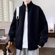 2026春秋メンズ服 シンプル おしゃれ ニットセーター 韓国風 トップス 防寒 温かい カーディガン[M~2XL]