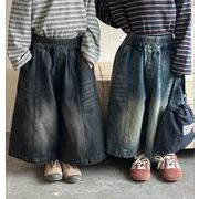 INS2026春秋新作 韓国風 ジーンズ 子供服 ズボン ベビー服 カジュアルパンツ   キッズ服   80～140CM 2色