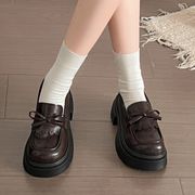 シューズ　リボンローファー　デザイン　韓国ファッション　INS