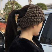 ヘアバンド ニット 幅広 ヘッドバンド 韓国 防寒 暖かい 秋冬 洗顔