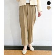 【2026新作】 センターライン ステッチ テーパード パンツ ウエストゴム サイドポケット