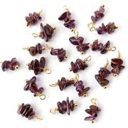 【天然 ガーネット】K14GFカラーワイヤーチャーム 1個売り 天然石 パーツ ハンドメイドさざれ 素材