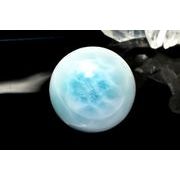 【１点物】大珠◇三大ヒーリング ラリマー 26mm 丸玉(台座付き) スフィア _CG7257【宅急便のみ】