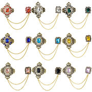 チェーンブローチ メンズシャツ装飾メタルクリップ レディース タキシードネクタイハットスカーフ06821