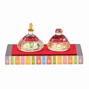 【2026年SS新作】　ひな祭り　和　雑貨　置物　もの日　イベント　硝子の雛人形　京花金箔入 GG000300-zzz