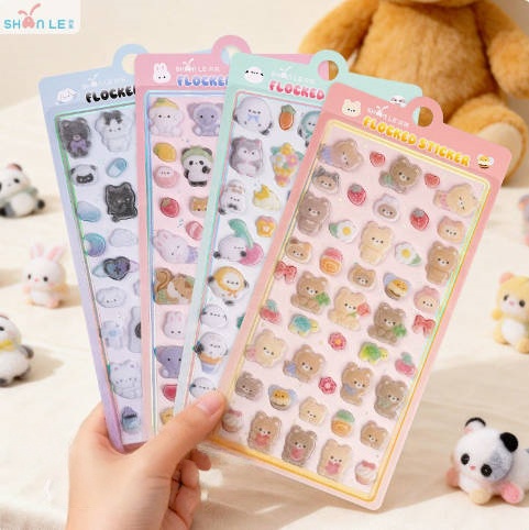 シール 手帳素材 封口貼 粘着シール ステッカー 立体シール 3Dステッカー